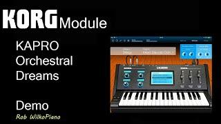 KORG Module for iOS - KAPRO Orchestral Dreams pack Demo - No talking
