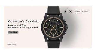 Amazon Armani exchange quiz answer today | win Armani watch | 11 February 2021