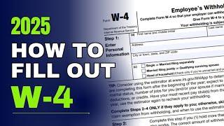 How to FILL OUT Your W-4 Form Like a PRO in 2025? | Money Instructor