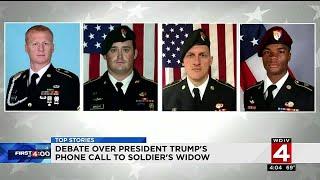 President Trump's phone call to soldier's widow sparks debate