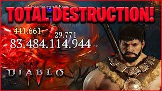 Barb completely Destroys Level 100 Pit on PTR! [Diablo 4 PTR Build]