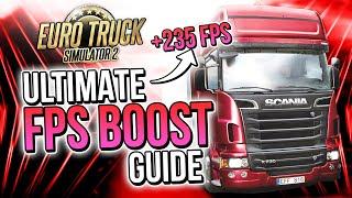  EURO TRUCK SIMULATOR 2: HOW TO BOOST FPS AND FIX FPS DROPS / STUTTER  | Low-End PC ️