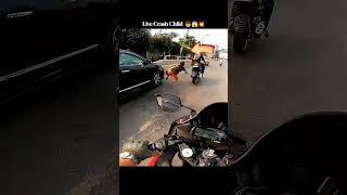 Live Bike Accident  #shorts #rider #bikeride #crash #accident #viral #motovlog #bikelife