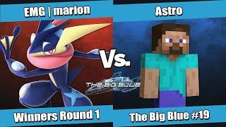 The Big Blue #19 Winners Round 2 - EMG l Marion (Greninja) vs Astro (Steve)