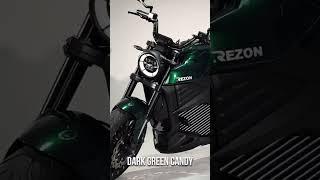 электрический мотоцикл Rezon Bohemia в цвете Dark Green Candy