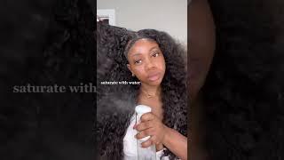 How I define my Curlyme 30'' Deep wave frontal wig #curlymehair #deepwavewig #wiginstall