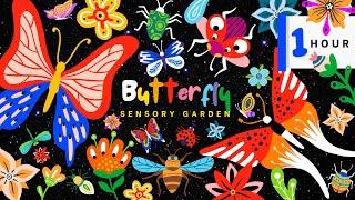 Butterfly Garden: Baby Sensory Delight with Summer Flowers, Ladybugs, Bees - Autism ADHD Therapy 