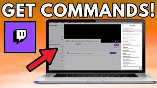 How To Add Commands On Twitch 2024