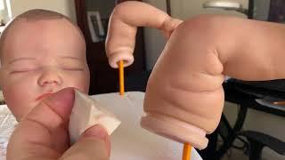 УРОКИ РЕБОРНИНГА . КУКЛЫ РЕБОРН. How to make your reborn doll . Плюс и минус закрепителя для РЕБОРН.