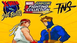 TNS Xmen vs Street Fighter Tourney (Cyclops Ryu Juggernaut Sabretooth) Marvel vs Capcom Collection