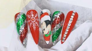 Cartoon Christmas Nail Art Designs That You Will Love