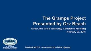 GRAMPS Genealogy Research Software - Orv Beach