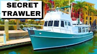 "The Secret Trawler" Perfect for Two Loopers $224K 40' Pacific Trawler Flybridge HarborYachtTours