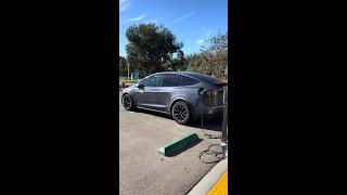 Tesla Model X - Free EV charging at many destinations #shorts