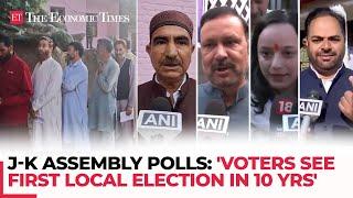 J-K Polls: 'First Assembly election in 10 years...'; candidates urge voters to exercise franchise