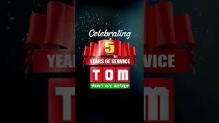 #TOMTV 5 years of service