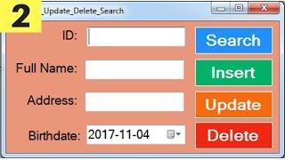 VB.NET And MySQL - How To Insert Update Delete Search In MySQL DataBase Using VBNet [ with code ] P2