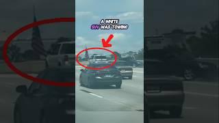 Worst Towing Job Ever? Car Swerves Wildly on Busy Freeway!