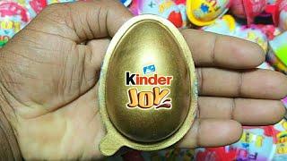 New 100 Colored Glitter Kinder Eggs Surprise Toys Opening Video