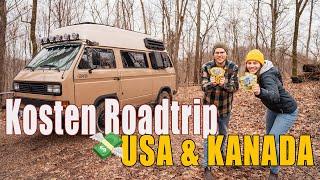 Kosten Vanlife Nordamerika Panamericana - Roadtrip USA & Kanada Reisekosten mit VW T3