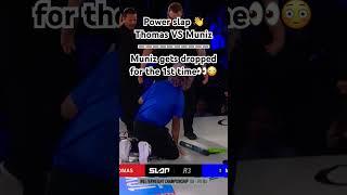 POWER SLAP  Thomas VS Muniz l Muniz gets dropped for the 1st time ever  #powerSlap