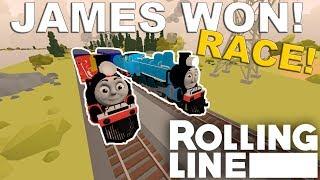 THOMAS & FRIENDS RACE!  -  Rolling Line VR Toy Train Simulator  -  Map  -  Race