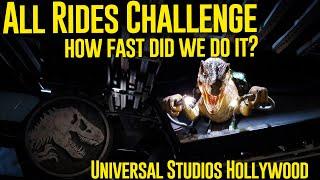 All Rides Challenge - We Ride Every Ride at Universal Studios Hollywood 2019 Jurassic World Ride