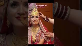 Garhwali/Pahadi bride gold ceremony #byoli #uttrakhandculture #uttarakhand #kumaoni #pahadiwedding