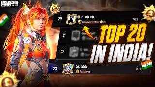 Comeback is Real | Top 20 in INDIA  Conqueror Lobby Rush Gameplay | BGMI Gameplay Highlights