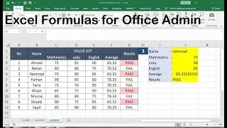 advanced excel formulas for office