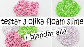 Gör 3 olika floam slime | DIY