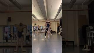 Ballet Partnering at ABT's JKO School in NYC!🩰 #shorts #ballet #dance