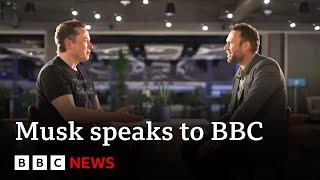 Elon Musk tells BBC about 'painful' Twitter takeover in exclusive interview - BBC News