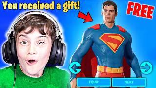 Gifting Little Bro *NEW* Season 3 LEVEL 100 Battle Pass! (FREE)