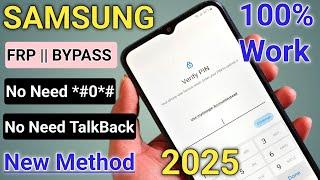 New Method 2025 || All SAMSUNG FRP BYPASS ANDROID 13/14 | No Code *#0*# - No Need TalkBack