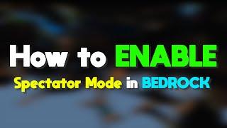 How to Enable SPECTATOR MODE in Minecraft Bedrock Edition