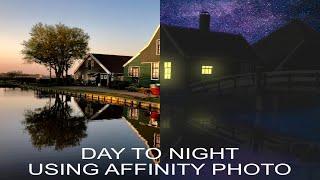 How to turn Day to Night image in Affinity Photo