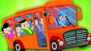 колеса на автобусе | рифмы для детей | The Wheels On The Bus