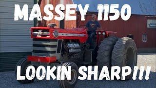 Unrecognizable!  Scrapped Massey 1150 gets a makeover!  Paint is done!