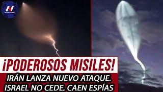 URGENTE: ¡Irán lanza poderoso misil a Israel! Siguen los ataques. Capturan a espías. Trump amenaza.