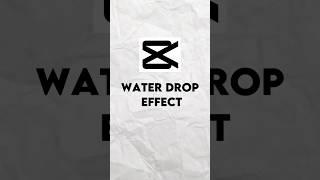 How To Add Water Drop Diffusion Effect In Capcut||#bharateditz #shorts