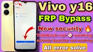 Vivo Y16 Frp Bypass ( New Update 2024 ) Vivo Y16 Google Account Bypass|| Without Pc 100%