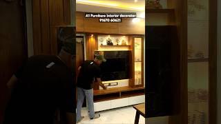 tv wall panel design!! 2025latest interior design #tvwalldesign #shorts #trending