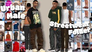 THE BEST Sims 4 FREE Male CC Folder Part 2: Urban Streetwear Lookbook + CC Links