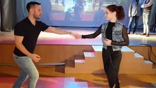 (Mobile Camera) Aleksandr Padurin and Nataliya Chumakova Salsa Dancing at Mambomania SPB 04.03.2018