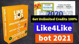 Like4Like Auto Bot 2023 Bangla Tutorial | Get Unlimited Credits 100% Working imacros 2021