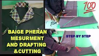 Baige Pheran Mesurment Drafting &Cutting/ Step By Step / Saalis boutique