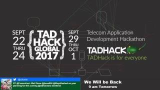 TADHack Global 2017 @ Brisbane on Saturday - Speaker Room