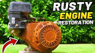 RUSTY ABANDONED ENGINE RESTORATION