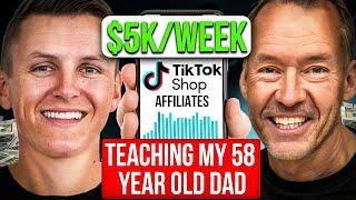 Teaching My 58 Year Old Dad TikTok Shop Affiliates